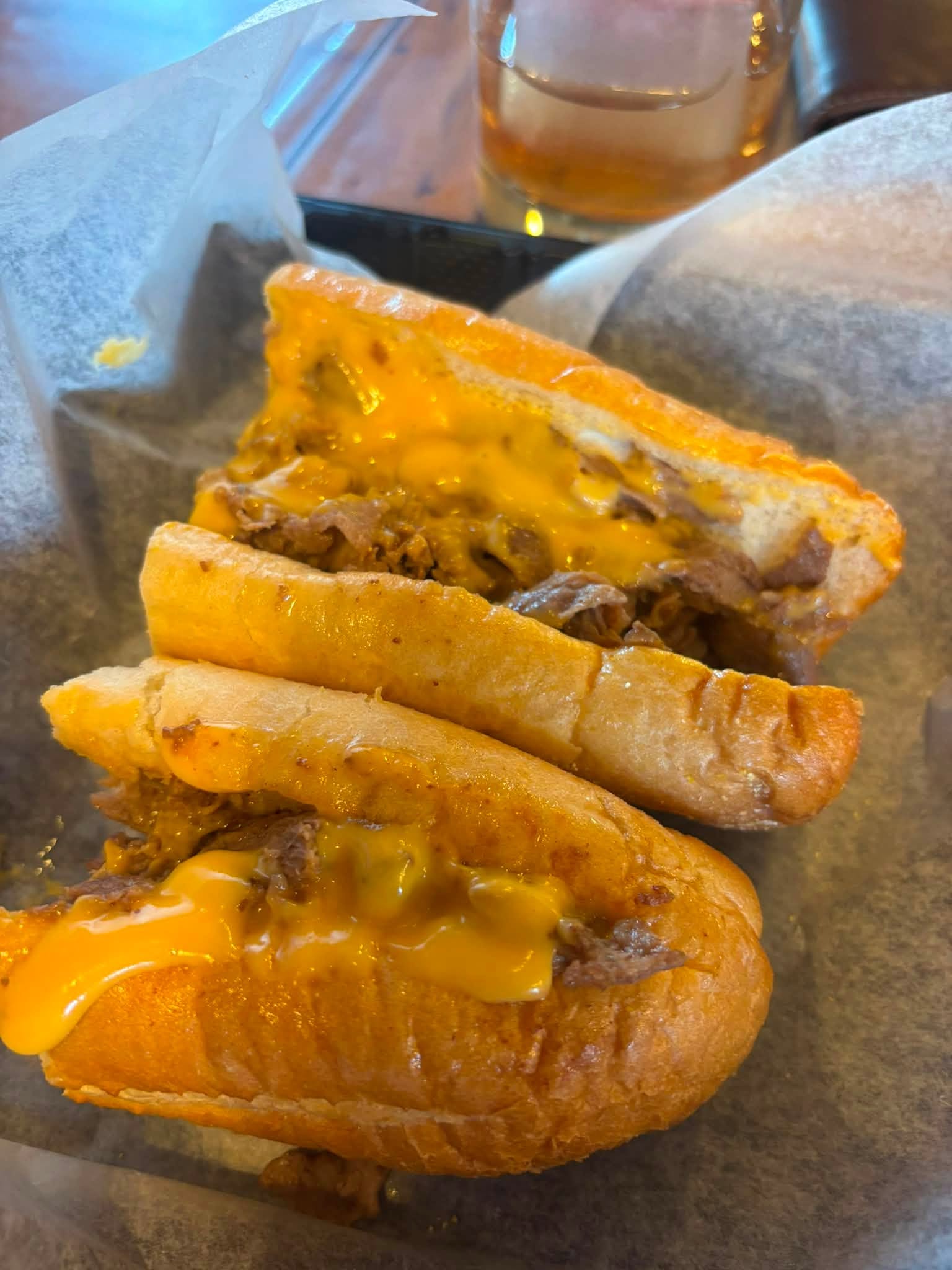 Authentic Philly-style cheesesteaks